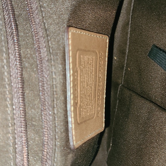 Coach signature studded suede and leather hobo bag - Picture 4 of 7